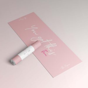 TheFigure_Pink Yoga Fitness mat